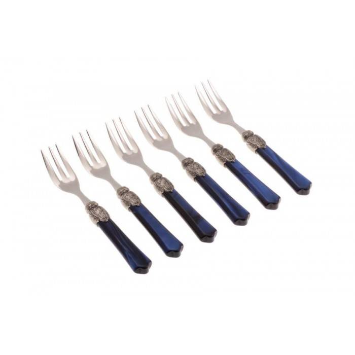 Italienisches Classic Besteck - 6-teiliges Set Dessertgabeln - Vittoria -
