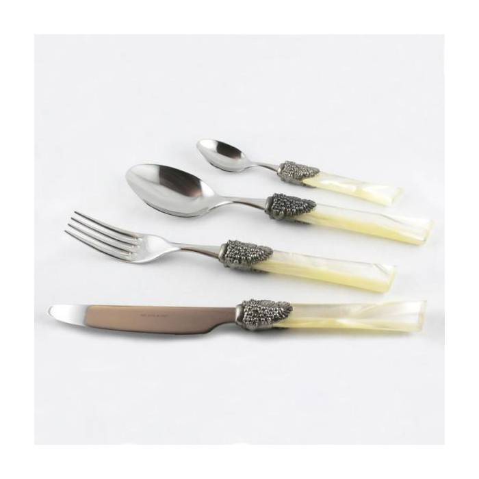 Syrah - Posate Colorate Rivadossi Sandro set 24pz per sei persone - Made in Italy - 