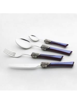 Syrah - Posate Colorate Rivadossi Sandro set 24pz per sei persone - Made in Italy - 
