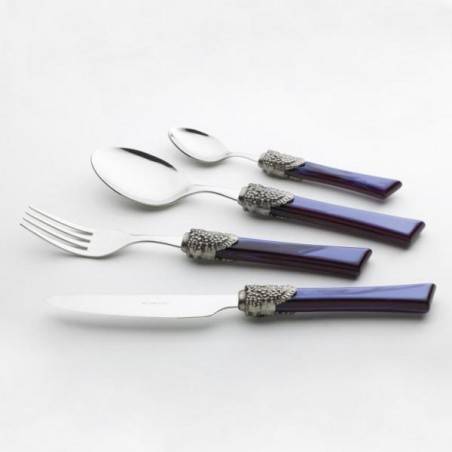 Rivadossi Colored Cutlery Set 24pcs Blue - Syrah -  - 