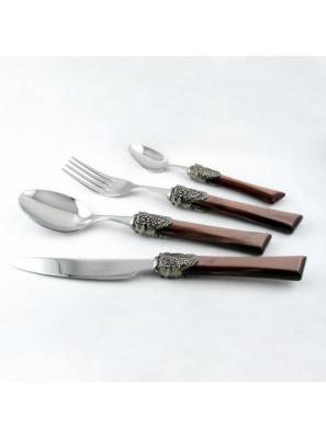 Syrah - Posate Colorate Rivadossi Sandro set 24pz per sei persone - Made in Italy - 