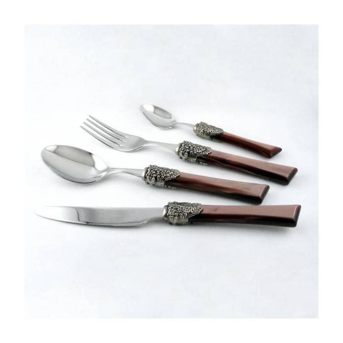 Syrah - Posate Colorate Rivadossi Sandro set 24pz per sei persone - Made in Italy - 