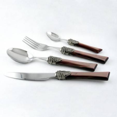 Syrah - Posate Colorate Rivadossi Sandro set 24pz per sei persone - Made in Italy - 