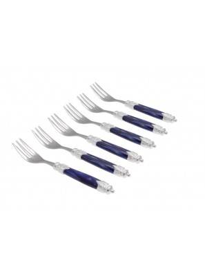 Service de 6pcs Petites Courverts Argentée Rivadossi pour gateaux - 