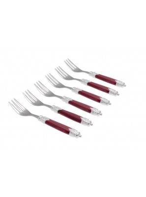 Posate Rivadossi Sandro - Arianna Argento - set 6pz Forchettina Dolce - 
