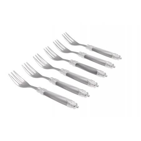 Service de 6pcs Petites Courverts Argentée Rivadossi pour gateaux - 