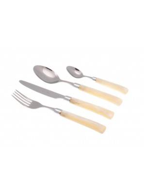 Giada Couverts Modern: Set 24 Pièces Poignée Perlée - 