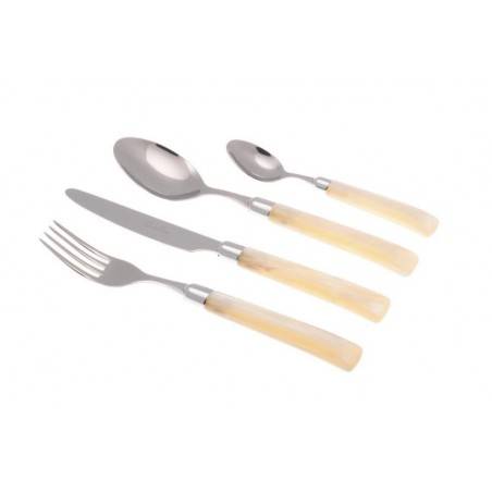 Giada Couverts Modern: Set 24 Pièces Poignée Perlée - 