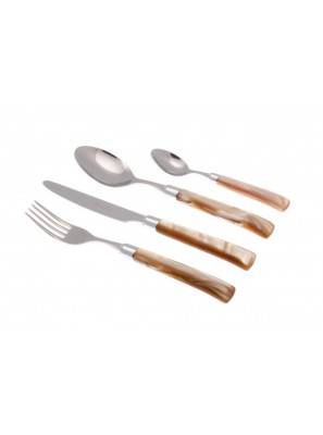 Modern Cutlery Jade: Set 24 Pieces Pearled Handle -  - 