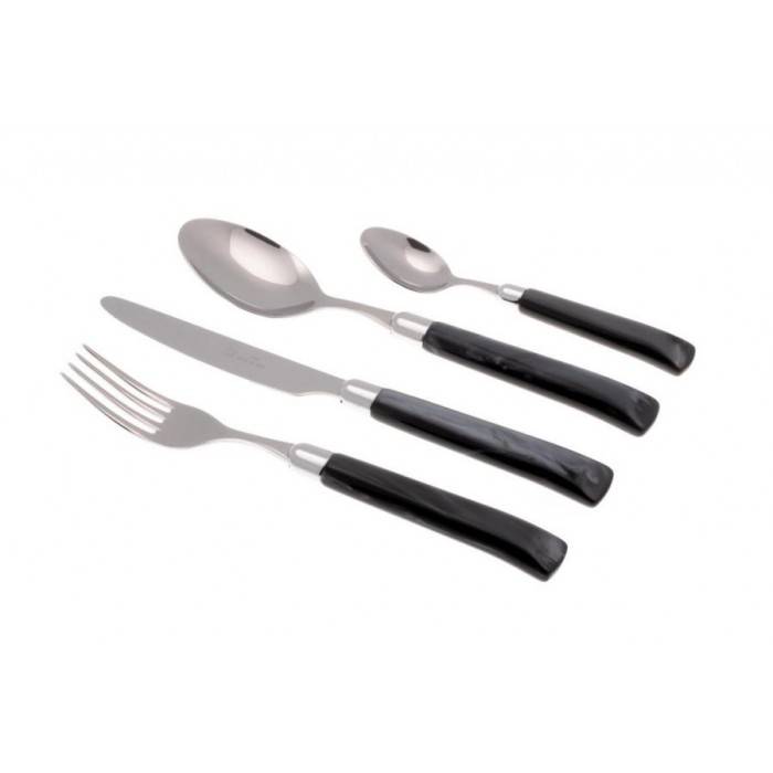 Giada Couverts Modern: Set 24 Pièces Poignée Perlée - 