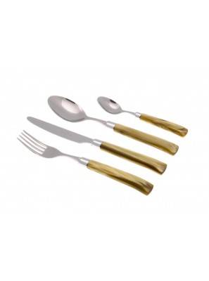 Giada Couverts Modern: Set 24 Pièces Poignée Perlée - 