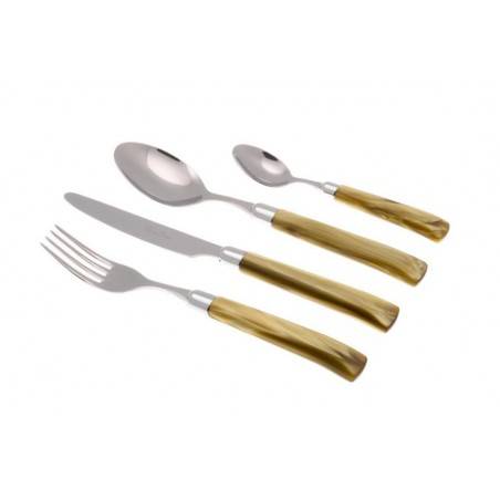 Giada Couverts Modern: Set 24 Pièces Poignée Perlée - 