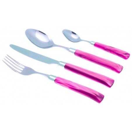 Giada Couverts Modern: Set 24 Pièces Poignée Perlée - 