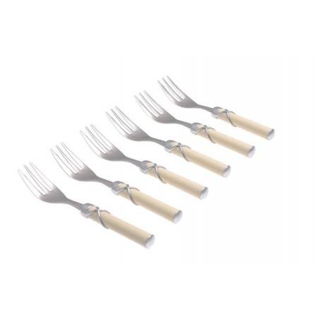 Ensemble de fourche à flocons doux 6pz Rivadossi fabriqué en Italie - 