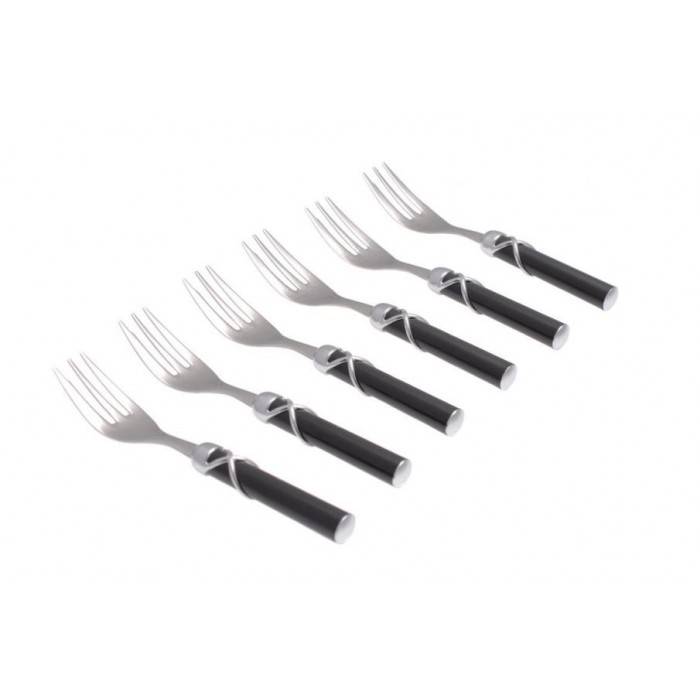 Forchettina Dolce Fiocco Set 6pz Rivadossi Made In Italy - 