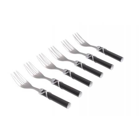 Ensemble de fourche à flocons doux 6pz Rivadossi fabriqué en Italie - 
