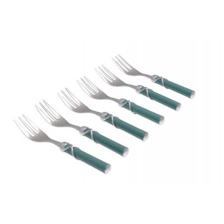 Forchettina Dolce Fiocco Set 6pz Rivadossi Made In Italy - 