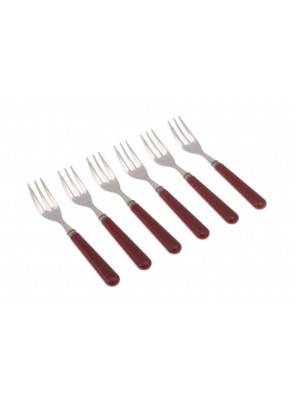 Mistral-rivadossi couverts-Set 6 pièces fourchettes à gâteau - 