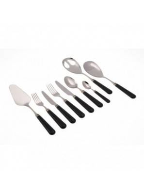 Mistral Posate Moderne Nere - Set 75 Pezzi Rivadossi Sandro - 
