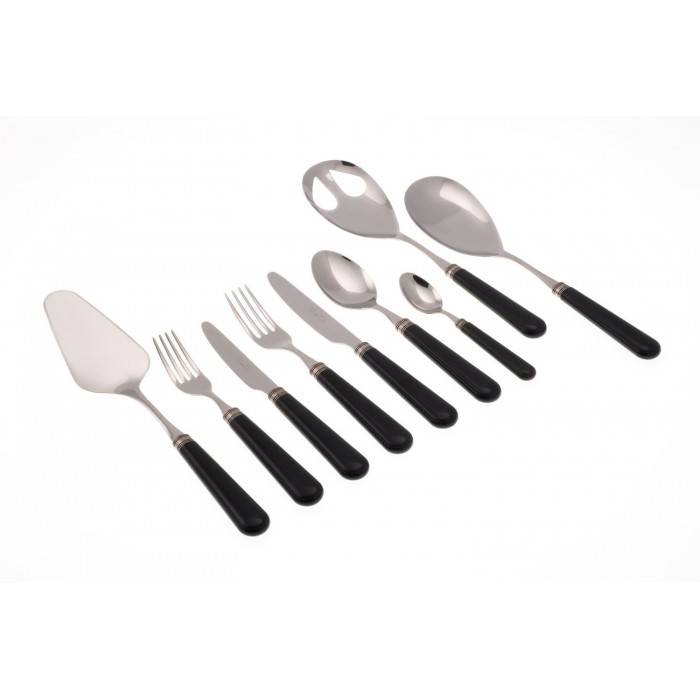 Mistral Black Modern Cutlery - Set 75 Pieces Rivadossi Sandro -  - 8004746257508