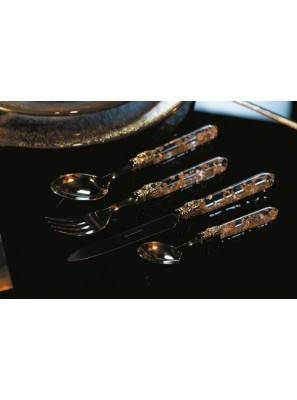 Luna Goldenes Besteck-Pvd-Set 24-teilig - Rivadossi Sandro -