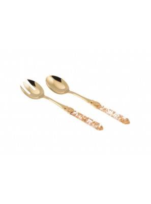 Luna Oro Dorato - Besteckset 2-teilig Rivadossi Salat - 