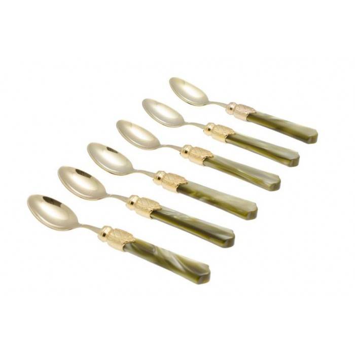 Posate Rivadossi Vittoria Oro Set 6 pezzi Cucchiaino caffè - 