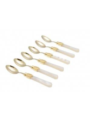 Posate Rivadossi Vittoria Oro Set 6 pezzi Cucchiaino caffè - 