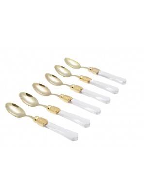 Posate Rivadossi Vittoria Oro Set 6 pezzi Cucchiaino caffè - 
