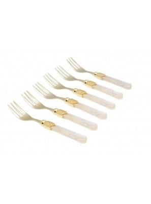 Rivadossi Vittoria Oro Cutlery Set 6 pieces Sweet Fork -  - 