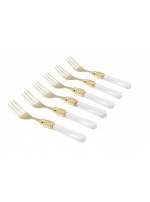 Rivadossi Vittoria Oro Cutlery Set 6 pieces Sweet Fork -  - 