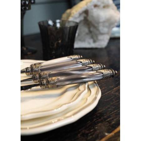 Set 4pz Posto Tavola - Posate Rivadossi Sandro in Acciaio - Arianna - 