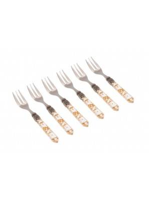 Luna Besteckset 6-teilig Rivadossi Süßgabel 18/10 Edelstahl - 