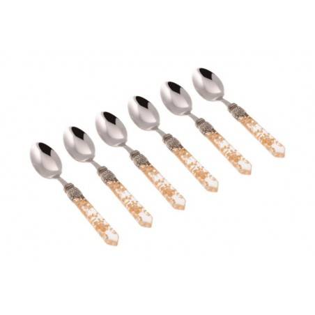 Posate Rivadossi Luna set 6 pezzi Cucchiaino Caffè Acciaio Inox 18/10 - 