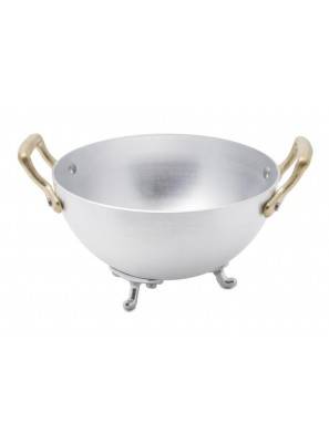 Aluminum Tureen with two Brass Handles - Rivadossi Sandro - Made in Italy -  - 