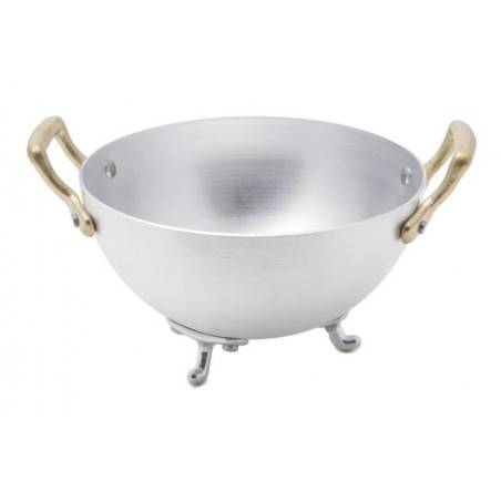 Aluminum Tureen with two Brass Handles - Rivadossi Sandro - Made in Italy -  - 