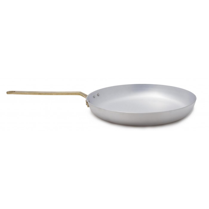 Rivadossi: Professionelle Aluminiumpfanne Ø 36 cm mit Messinggriff - 