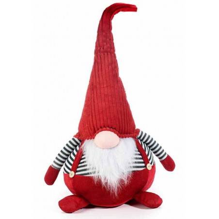 Babbo Natale o Gnomo in Stoffa - Rosso- Altezza cm 72 - 