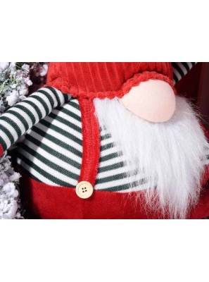 Santa Claus or Gnome in Fabric - Red - Height 72 cm -  - 