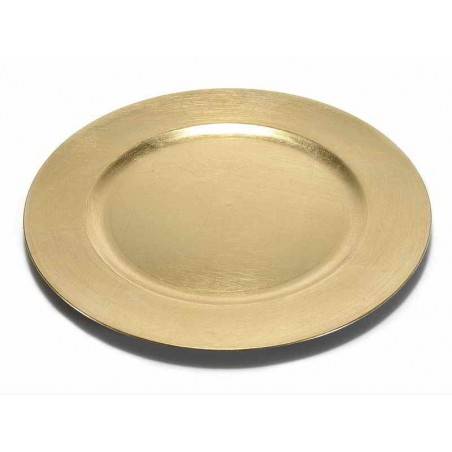 Set de 6 Plates décoratives rondes en plastique rigide - 