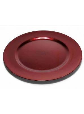 Set 6 Pezzi Sottopiatto Decorativo Tondo in Plastica Rigida - 