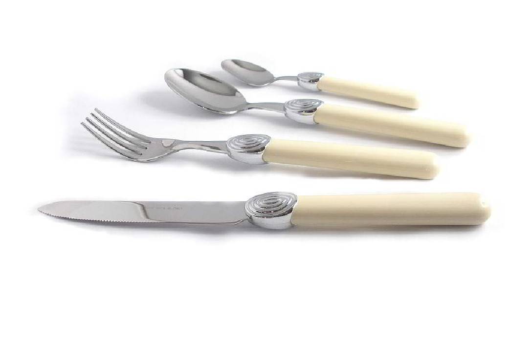 Posate Colorate Miranda - Acciaio Inox 18/10 - Set 24 Pezzi by Rivadossi Sandro - 