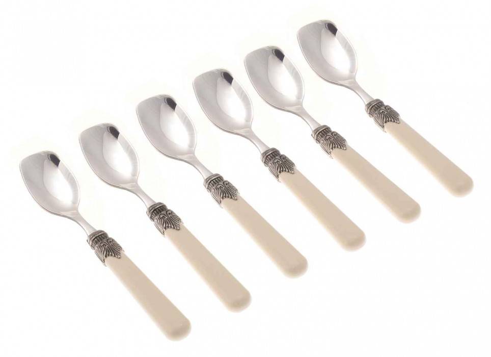 6-teiliges Eislöffel-Set – klassisches Modell – Rivadossi Sandro Besteck - 