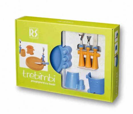 Club Set 6pz Children's Pappa - Assiette, verre, Portautovo et 3 couverts - Rivadossi Sandro -