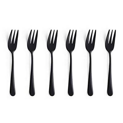 Dessertgabel-Set 6-teilig – schwarze Farbe – Austin Amefa - 