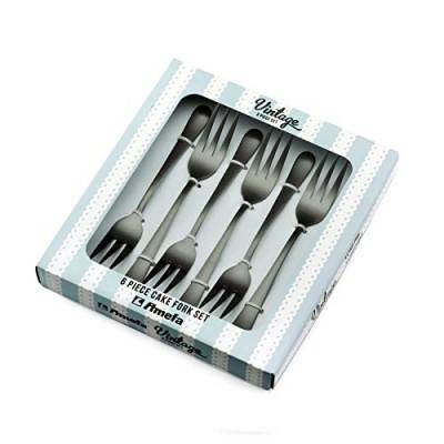 Dessert Forks Set 6 Pieces - Black Color - Austin Amefa -  - 