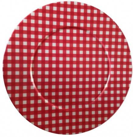 Naif Pic Nic Rotes Tischset/Tablett, 6-teiliges Set - 