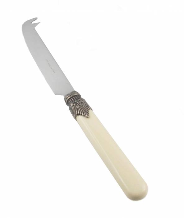 Käsemesser 18/10 Edelstahl - Klassisches Modell - Rivadossi Sandro - Farbe Elfenbein - 