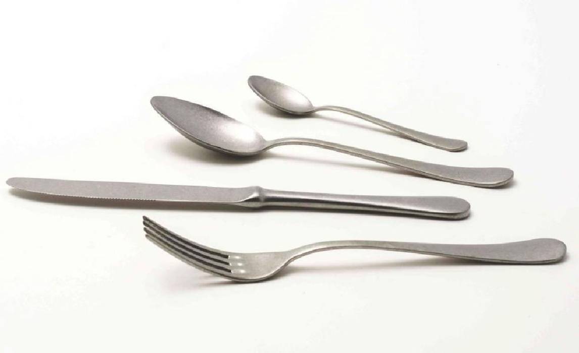 Couverts En Acier De Style Vintage / Industriel - Serena Antico Set 24 Pièces - 