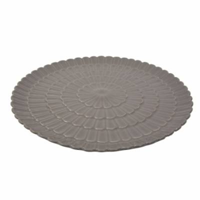 PIATTO PORCELLANA FLOWER GIALLO Ø CM 33X2,5 - 